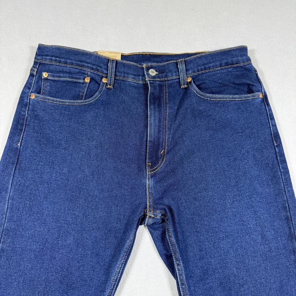 Levi's 505 Regular Fit Jeans Mens 36x30 Blue Straight‎ Leg Denim NWT